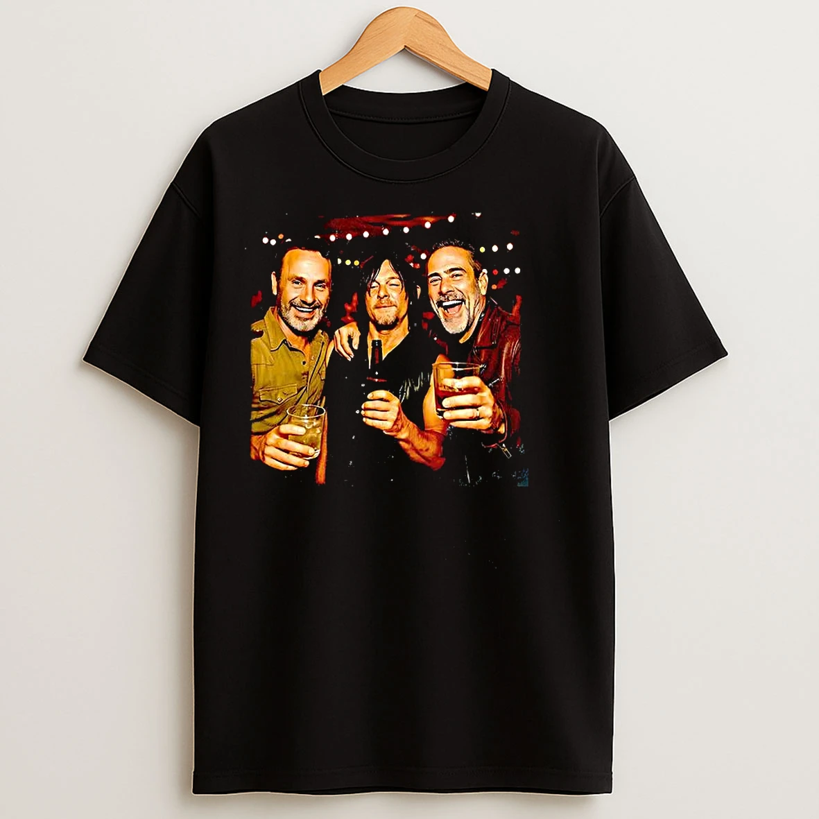 Classic The Walking Dead Andrew Lincoln Norman Reedus Jeffrey Dean Morgan T Shirts