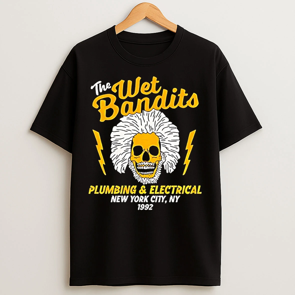 Classic The Wet Bandits Skull Plumbing Electrical New York City Ny 1992 T Shirts