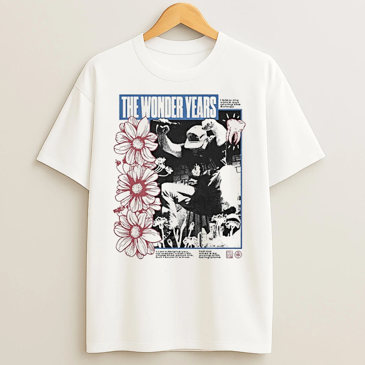 Classic The Wonder Years Being Alone I Blew My Voice Out Giving The Eulogy T Shirts