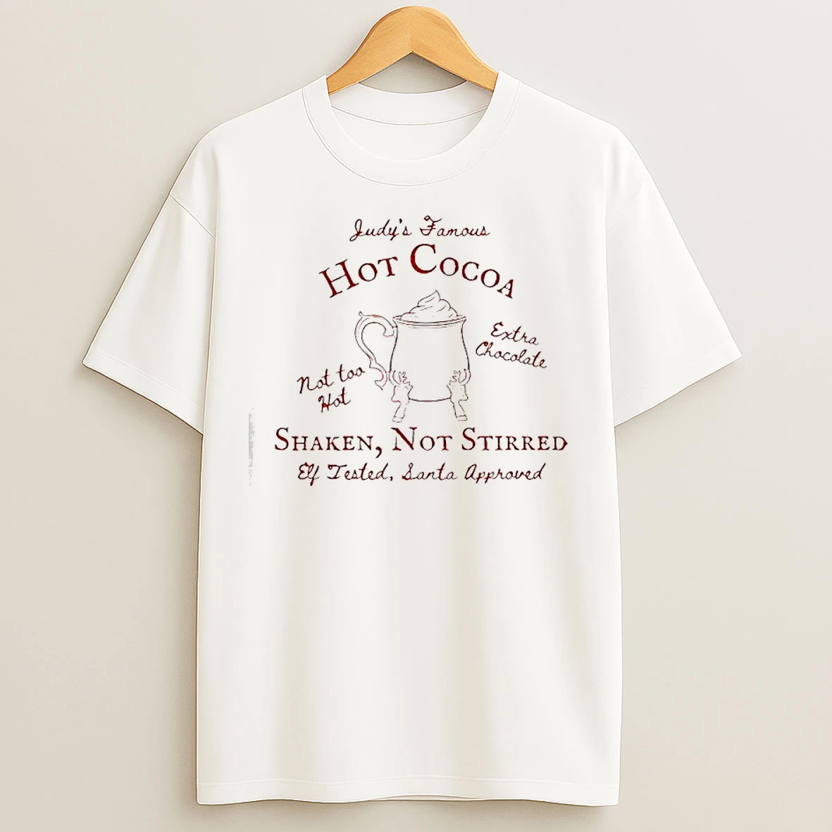 Classic The Santa Clause Movie 90s Charlie Judys Hot Cocoa T Shirts