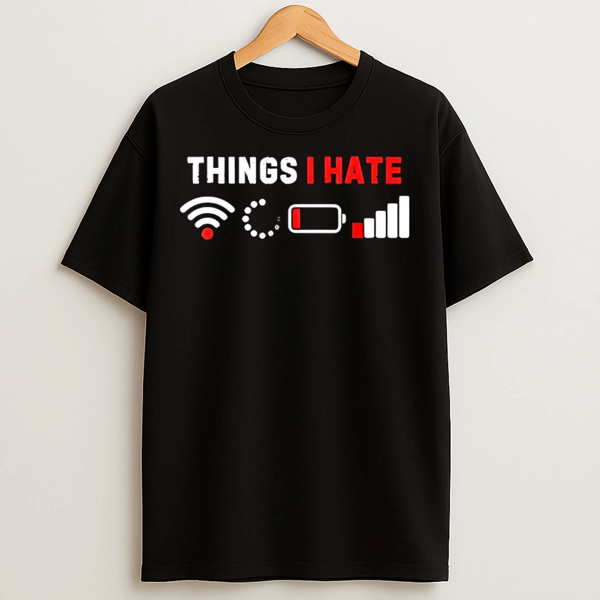 Classic Things I Hate Funny Computer Geek Gamer T Shirts