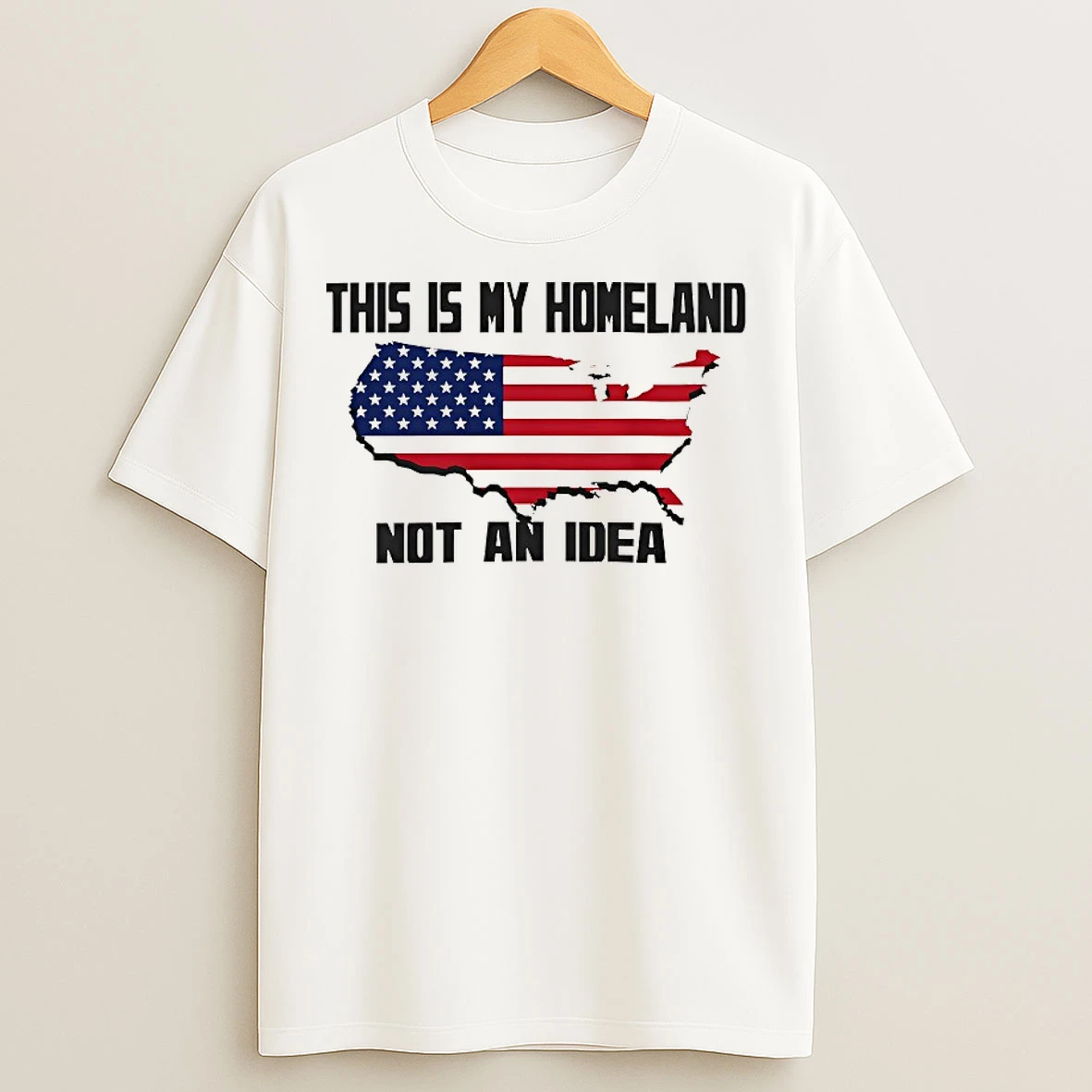 Classic This Is My Homeland Not An Idea Usa Flag T Shirts