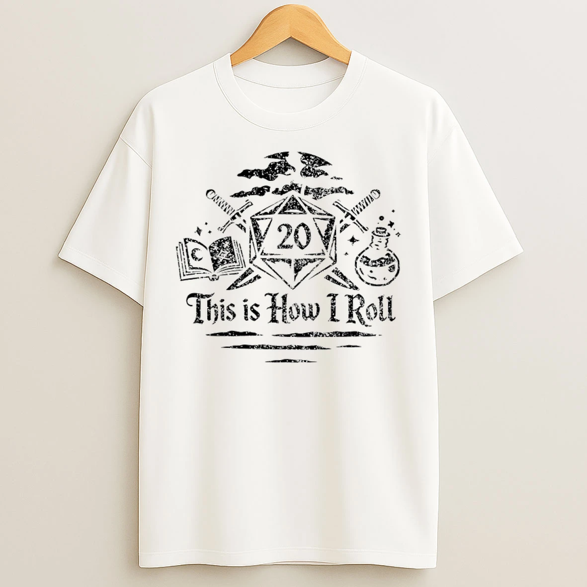 Classic This Is How I Roll D20 T Shirts