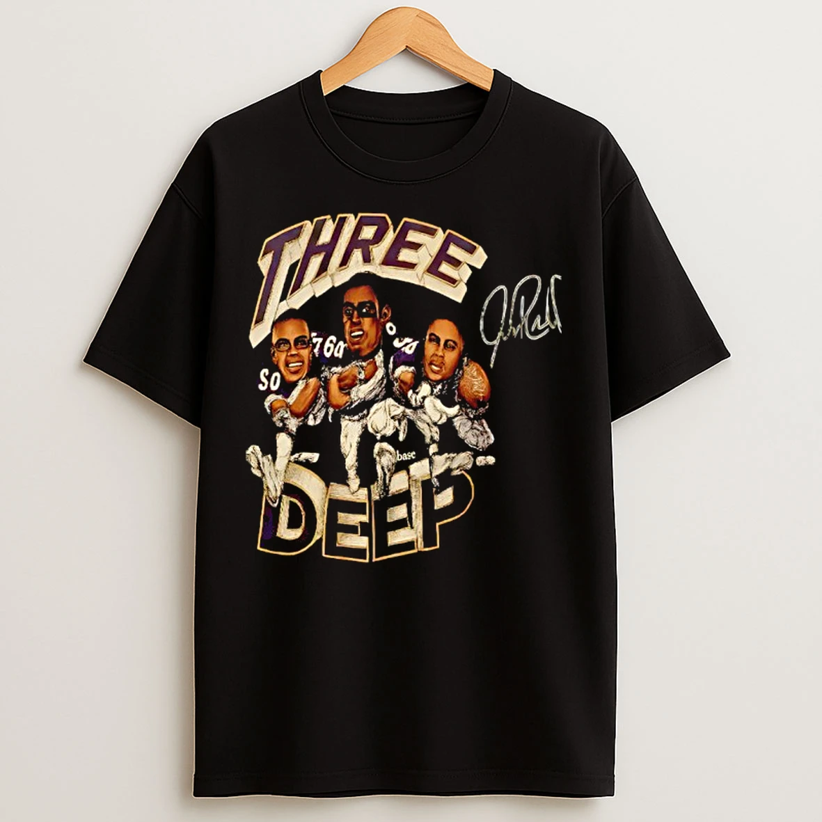 Classic Three Deep Jake Reed Randy Moss Cris Carter Signature T Shirts