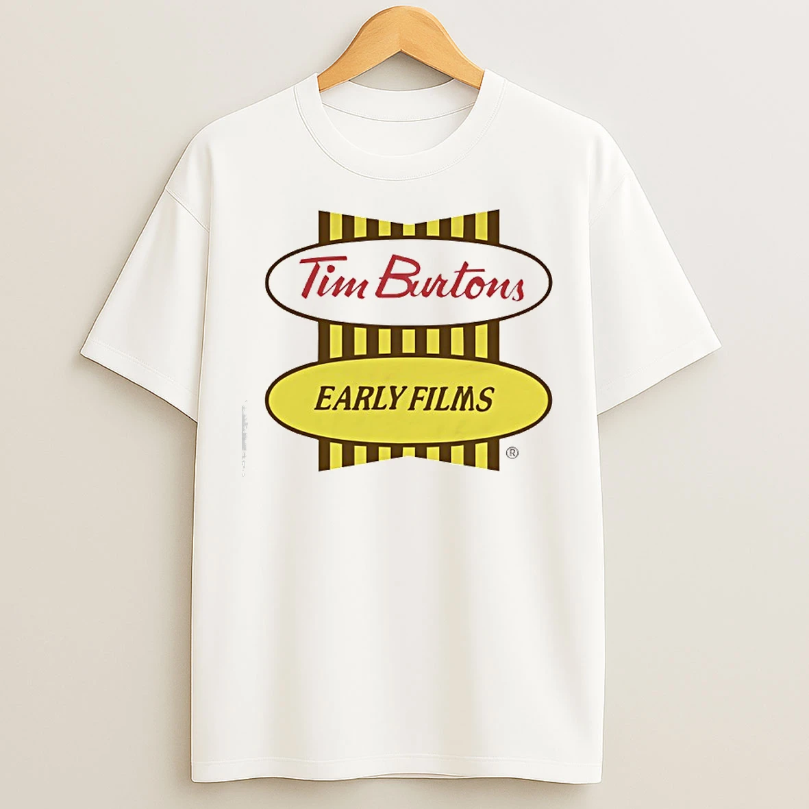 Classic Tim Burton Early Films Logo T Shirts