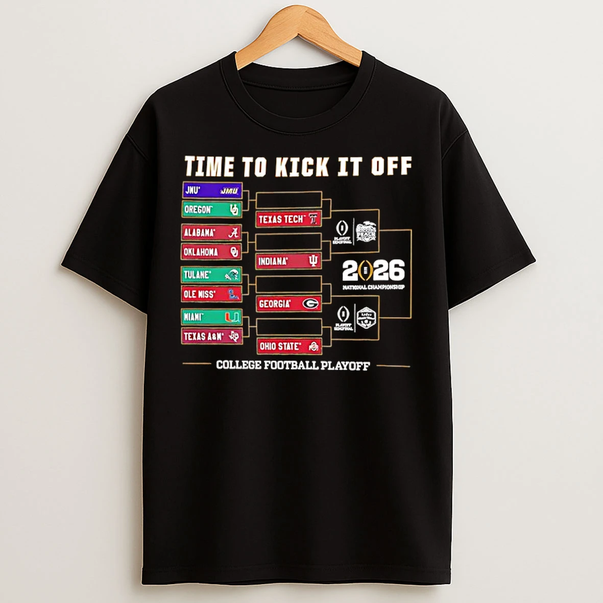 Classic Time To Kick It Of College Football Playoff 2025 26 T Shirts