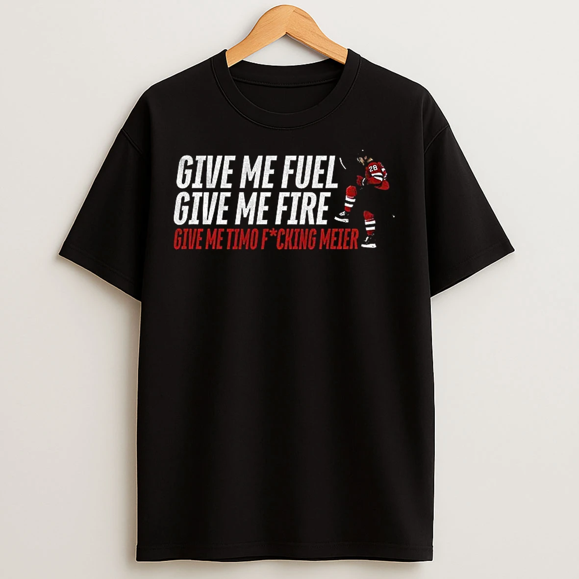 Classic Timo Meier New Jersey Devils Give Me Fuel Give Me Fire Give Me Timo Fucking Meier T Shirts