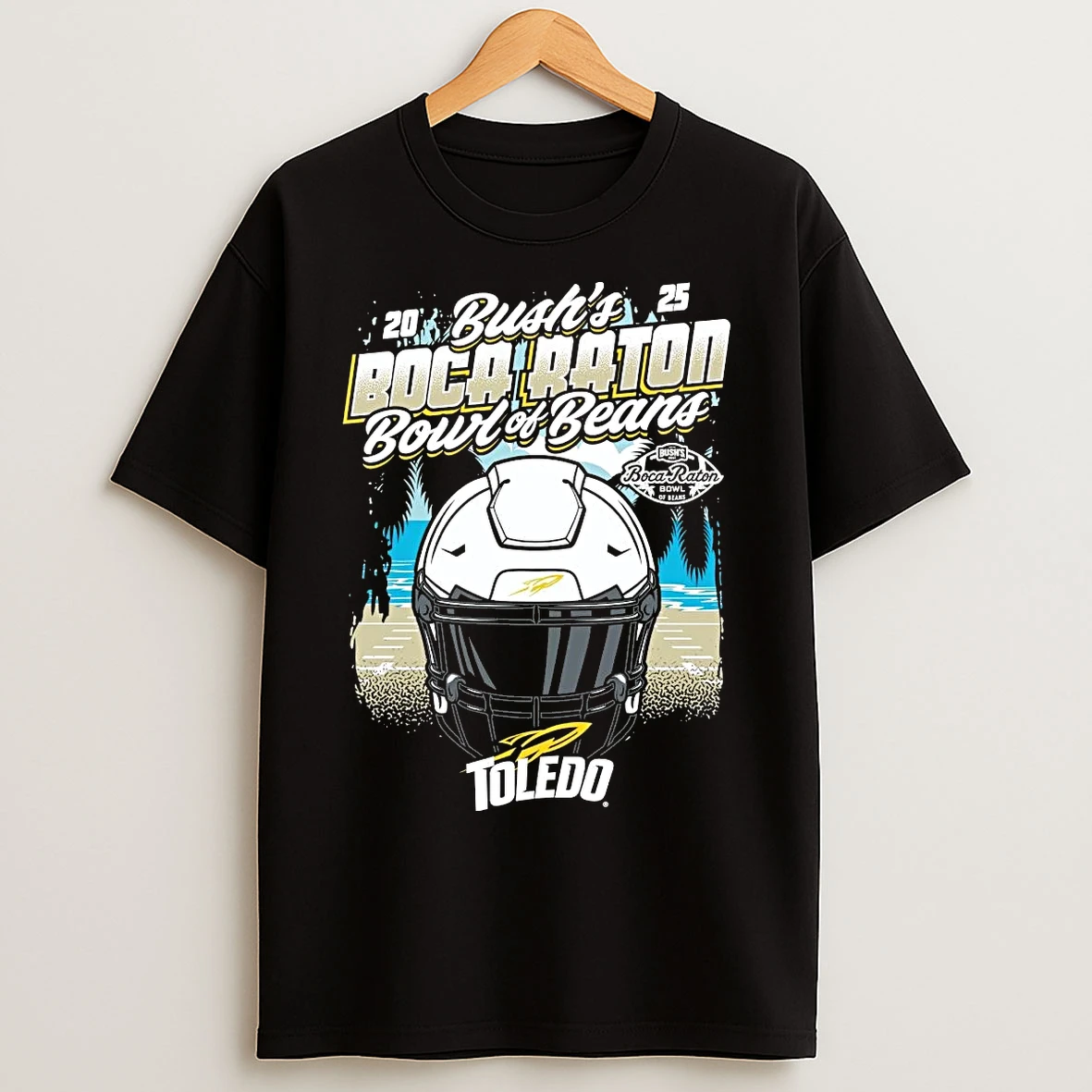 Classic Toledo Rockets 2025 Boca Raton Bowl Helmet T Shirts