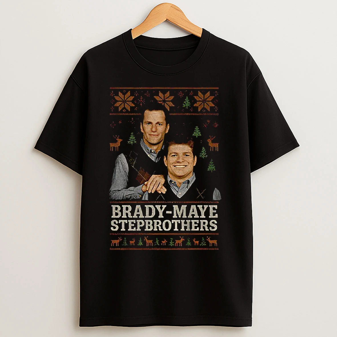 Classic Tom Brady Drake Maye New England Patriots Nfl Football Stepbrothers Vintage T Shirts