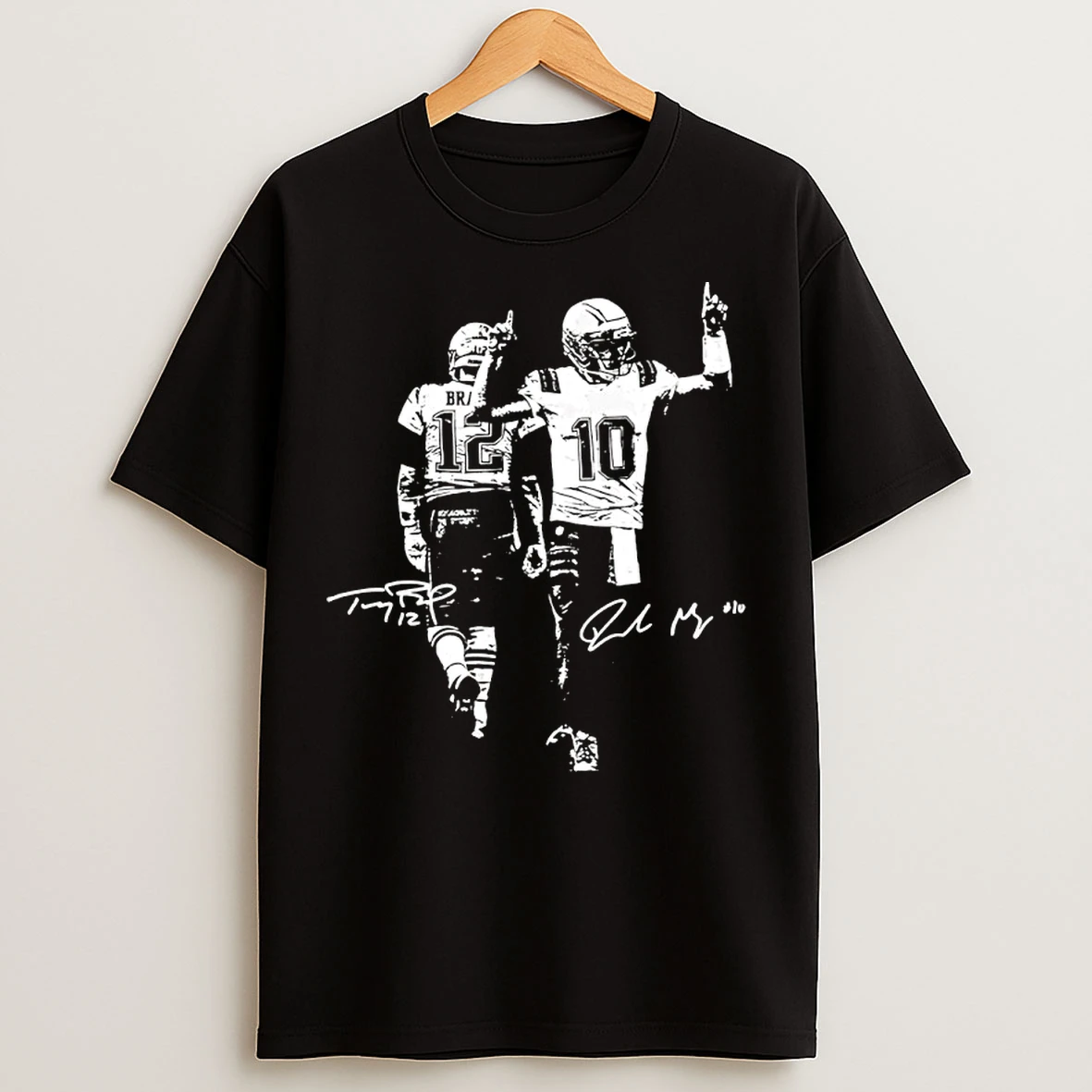 Classic Tom Brady Drake Maye New England Patriots Signature T Shirts