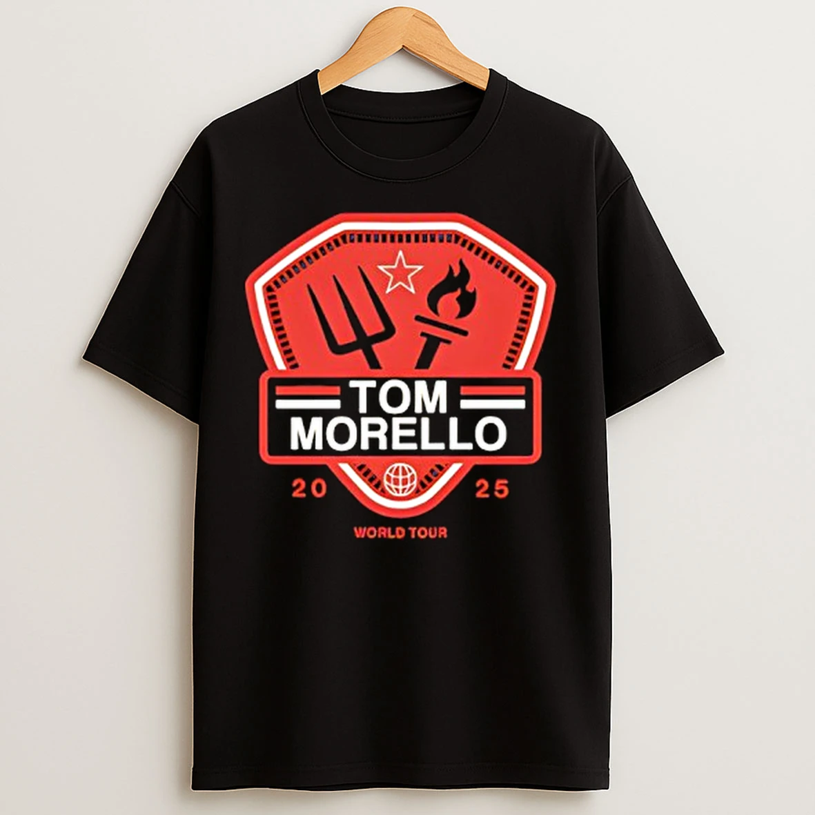Classic Tom Morello Crest Tour 2025 T Shirts
