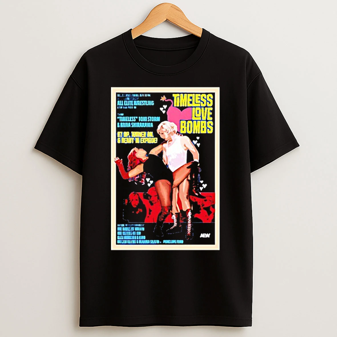 Classic Toni Storm And Mina Shirakawa Timeless Love Bombs T Shirts