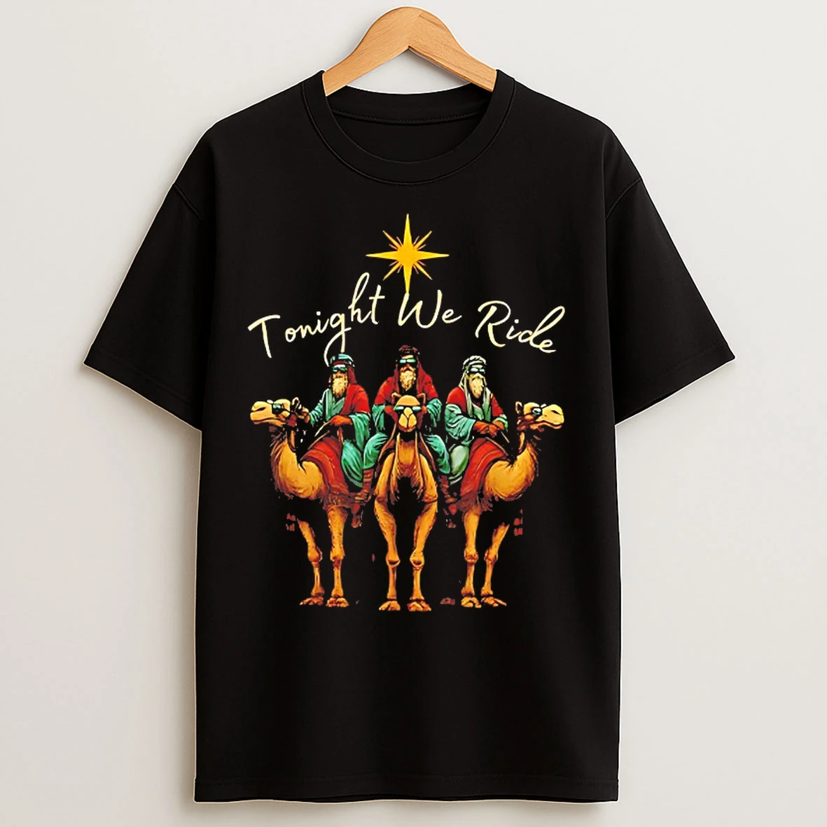 Classic Tonight We Ride Three Wise Men Christmas Nativity T Shirts