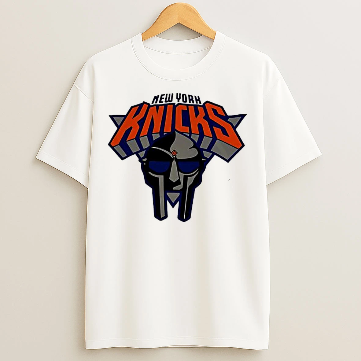 Classic Top New York Knicks Mf Doom Logo T Shirts
