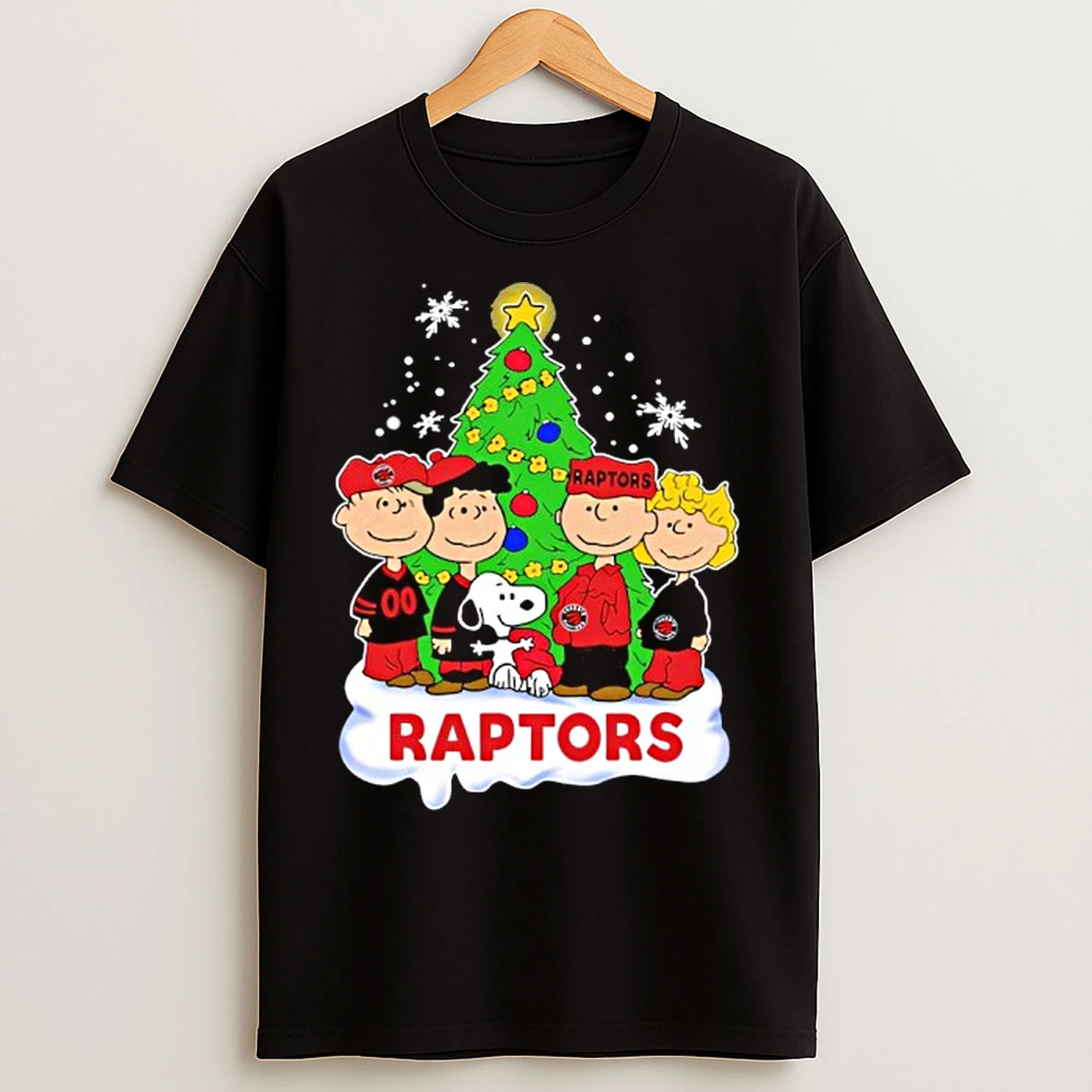 Classic Toronto Raptors X Snoopy The Peanuts Holiday Christmas T Shirts