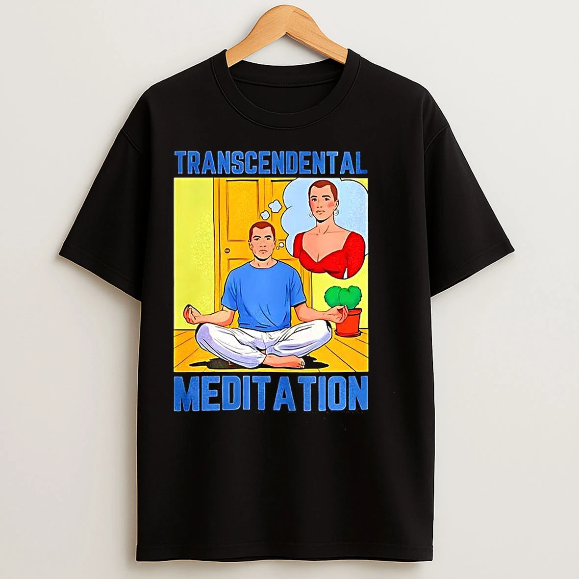 Classic Transcendental Meditation Caricature T Shirts