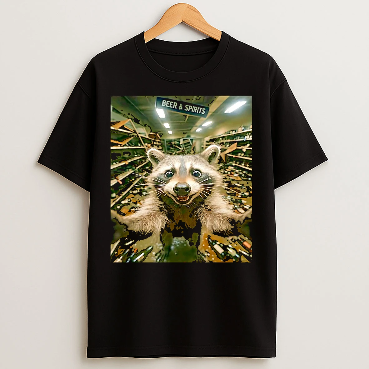 Classic Trashed Panda Selfie Raccoon Christmas T Shirts