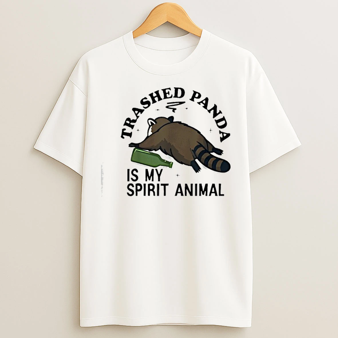 Classic Trashed Panda Is My Spirit Animal Funny Racoon Meme T Shirts