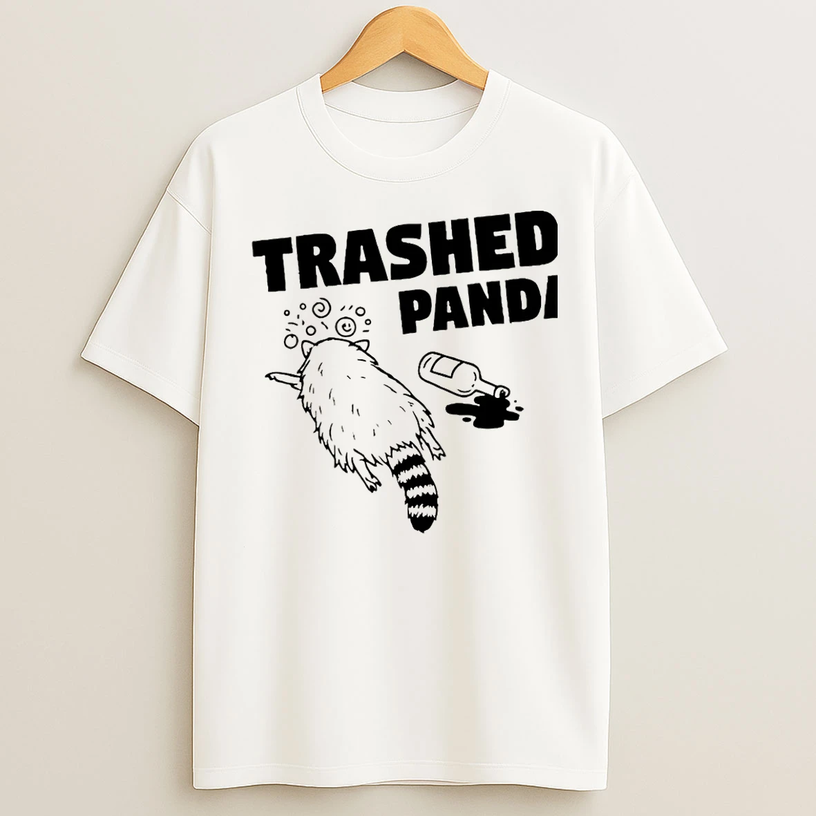 Classic Trashed Panda Drunk Raccoon Christmas T Shirts