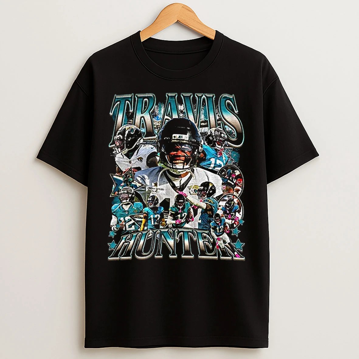 Classic Travis Hunter Jacksonville Jaguars Football Graphic 2025 T Shirts