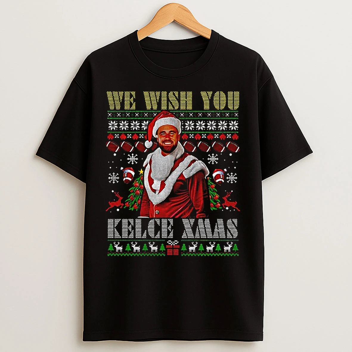 Classic Travis Kelce We Wish You Kelce Xmas Merry Christmas T Shirts