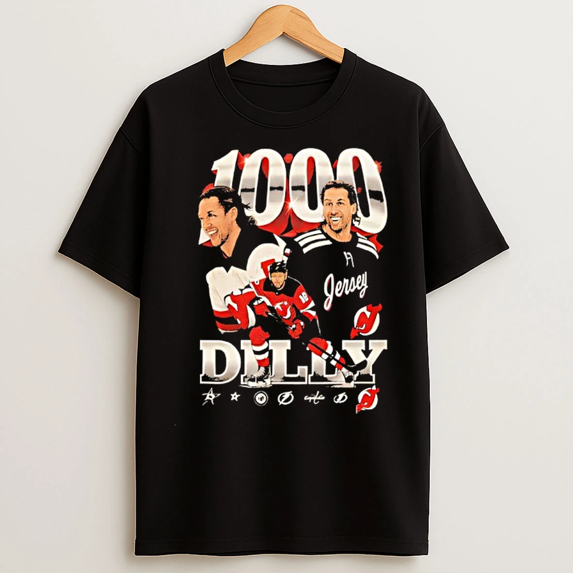 Classic Travis Zajac 1000 Games T Shirts