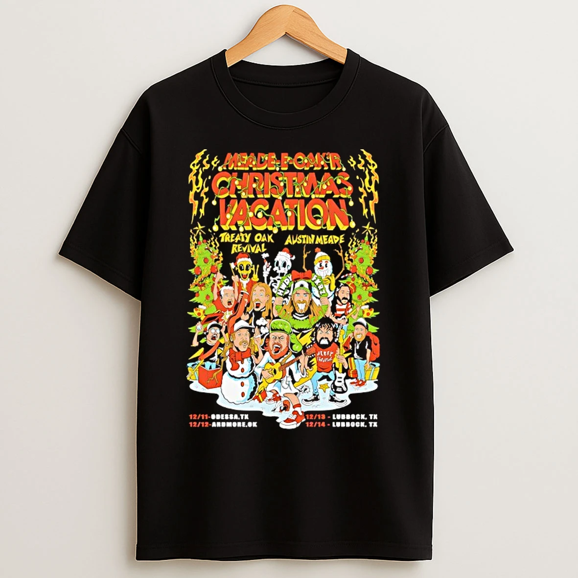 Classic Treaty Oak Revival And Austin Meade Dec 11 2025 Odessa Tx T Shirts