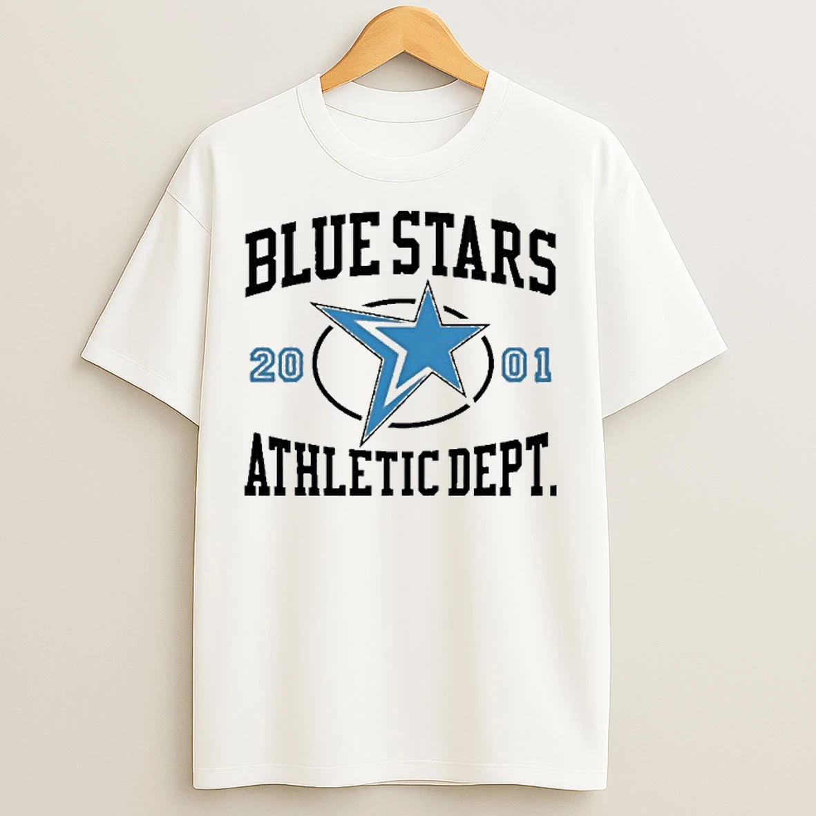 Classic Treaty Oak Revival Blue Stars Athletic Dept 2001 T Shirts