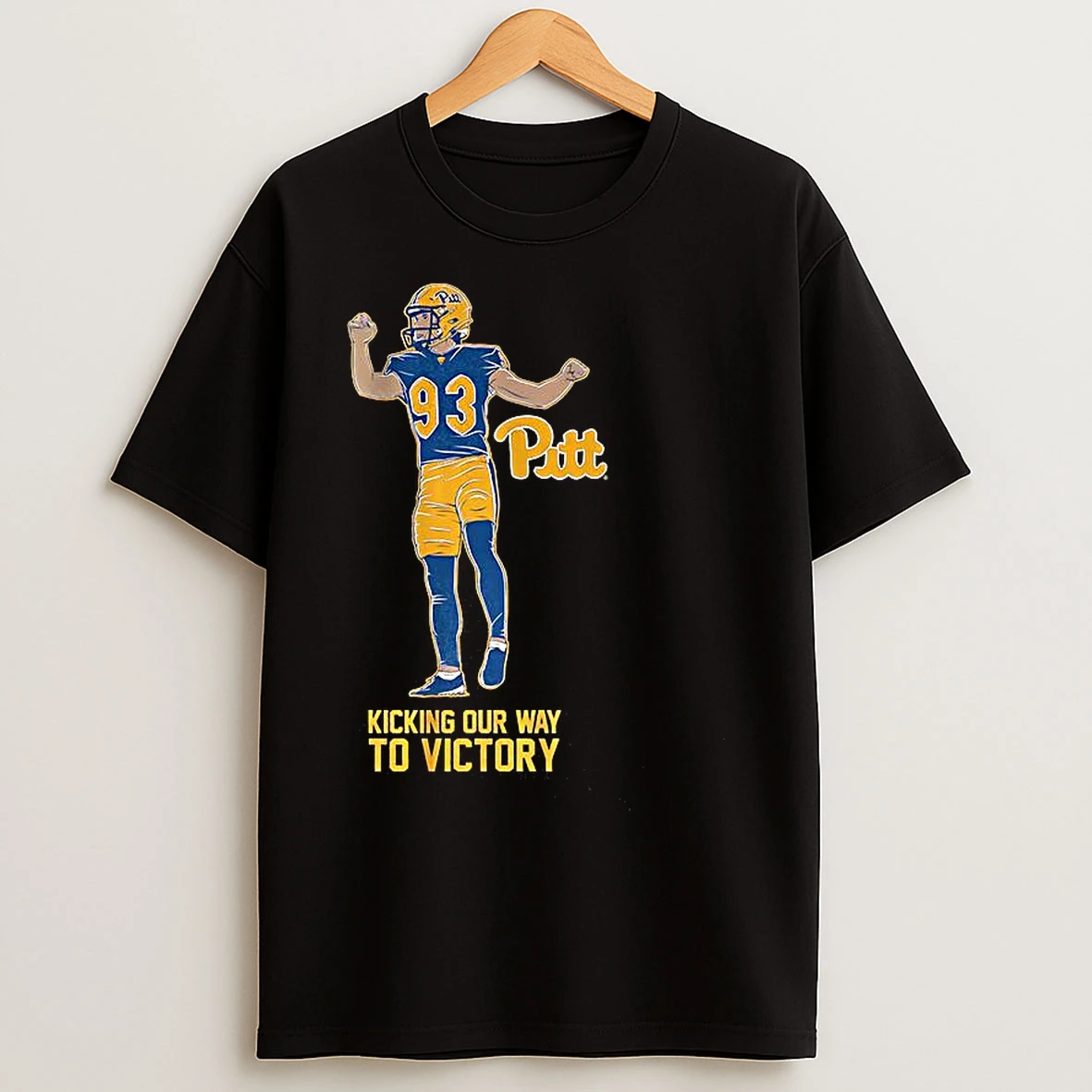 Classic Trey Butkowski Pittsburgh Panthers Football Kicking Our Way To Victory Pose T Shirts