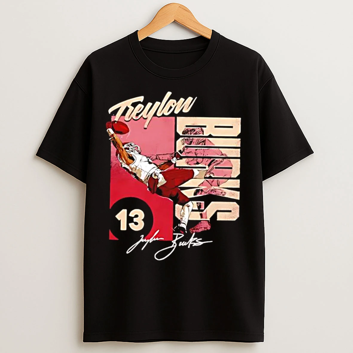 Classic Treylon Burks Washington One Handed Catch Signature Retro T Shirts