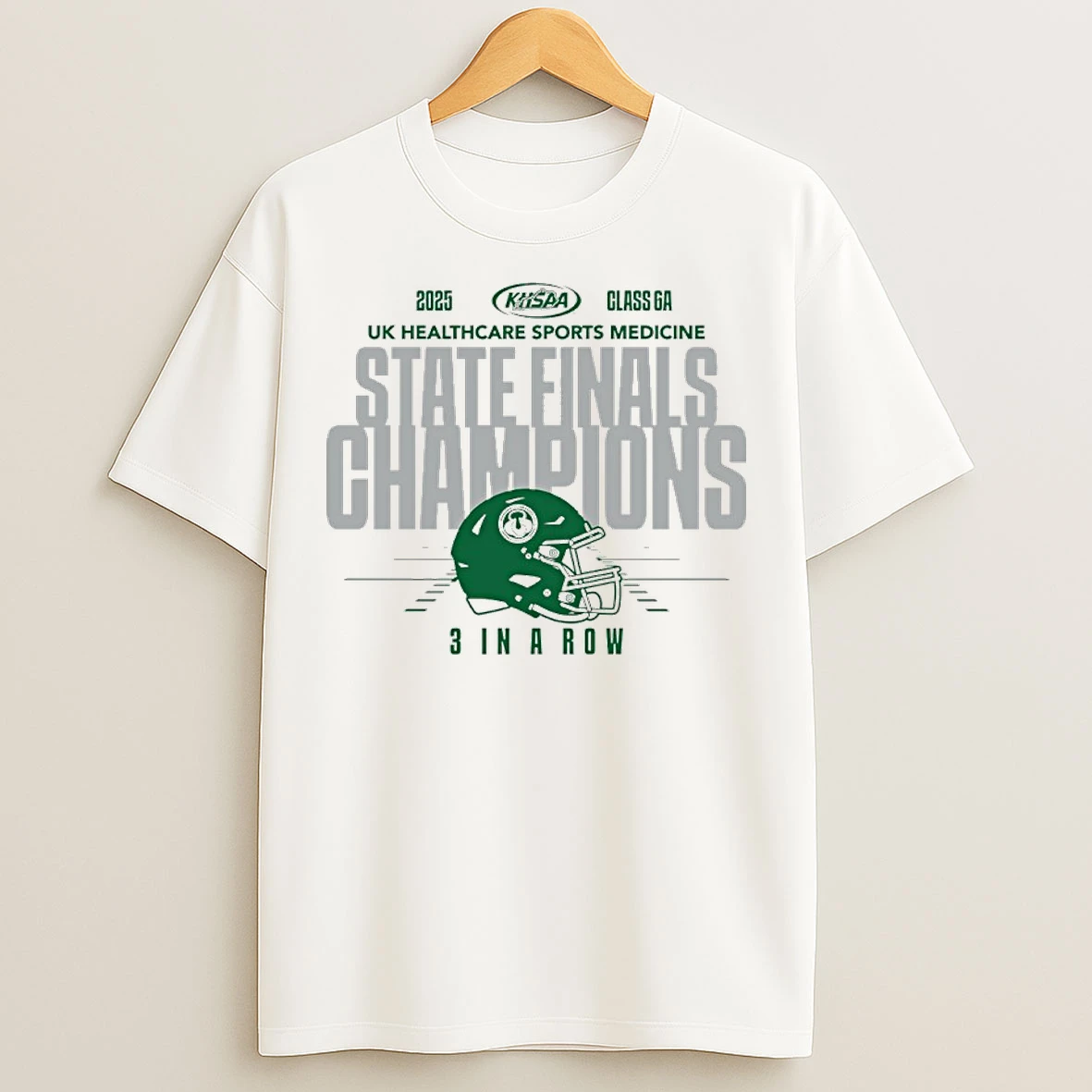 Classic Trinity High School 3 In Row 2025 Khsaa Football Class 6a State Finals Champions T Shirts