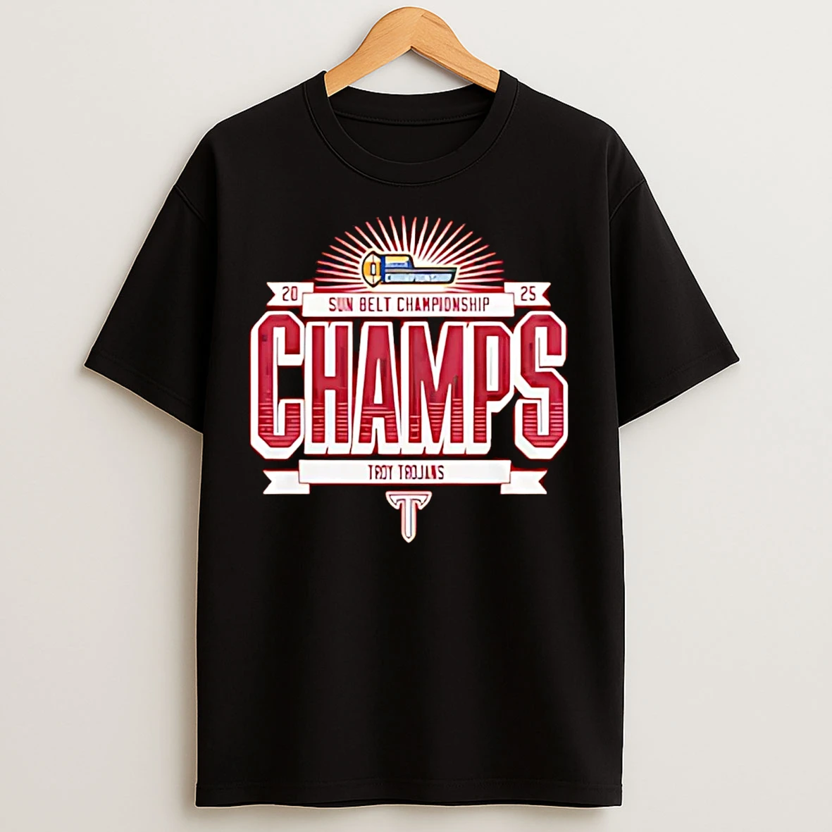 Classic Troy Football 2025 Sun Belt Championship T Shirts