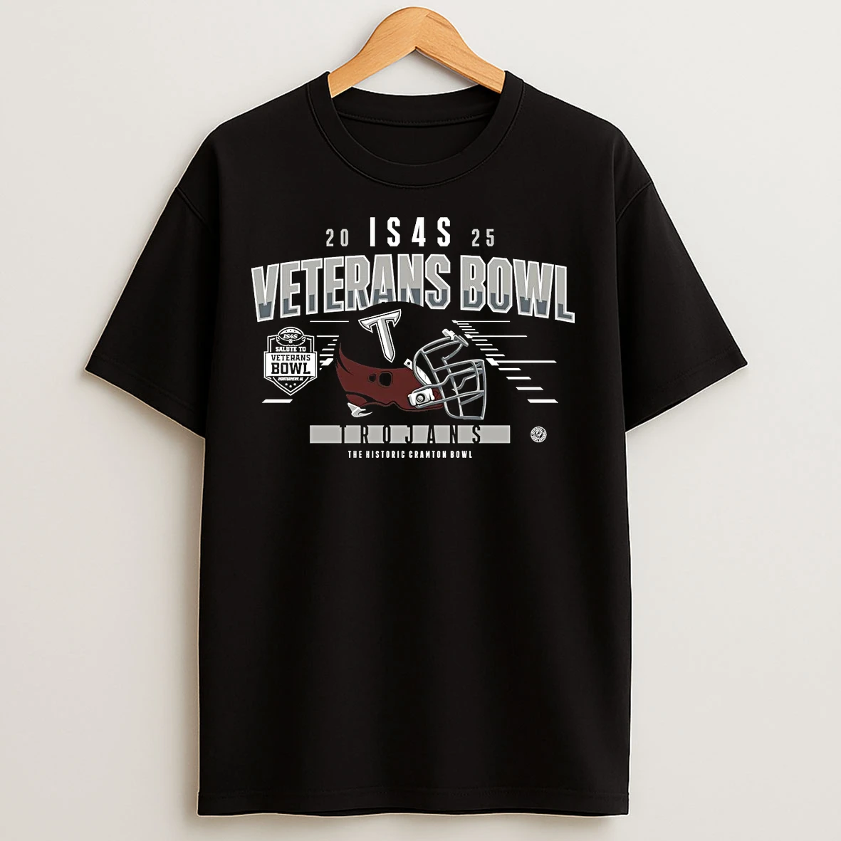 Classic Troy Trojans 2025 Salute To Veterans Bowl Helmet T Shirts