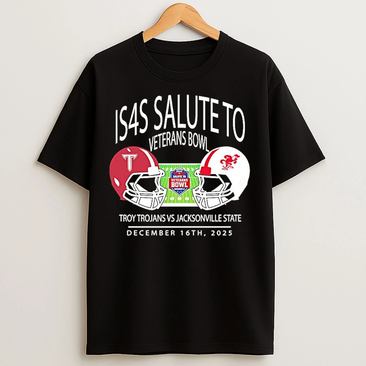 Classic Troy Trojans Football Vs Jacksonville State Gamecocks Is4s Salute To Veterans Bowl December 16 2025 T Shirts