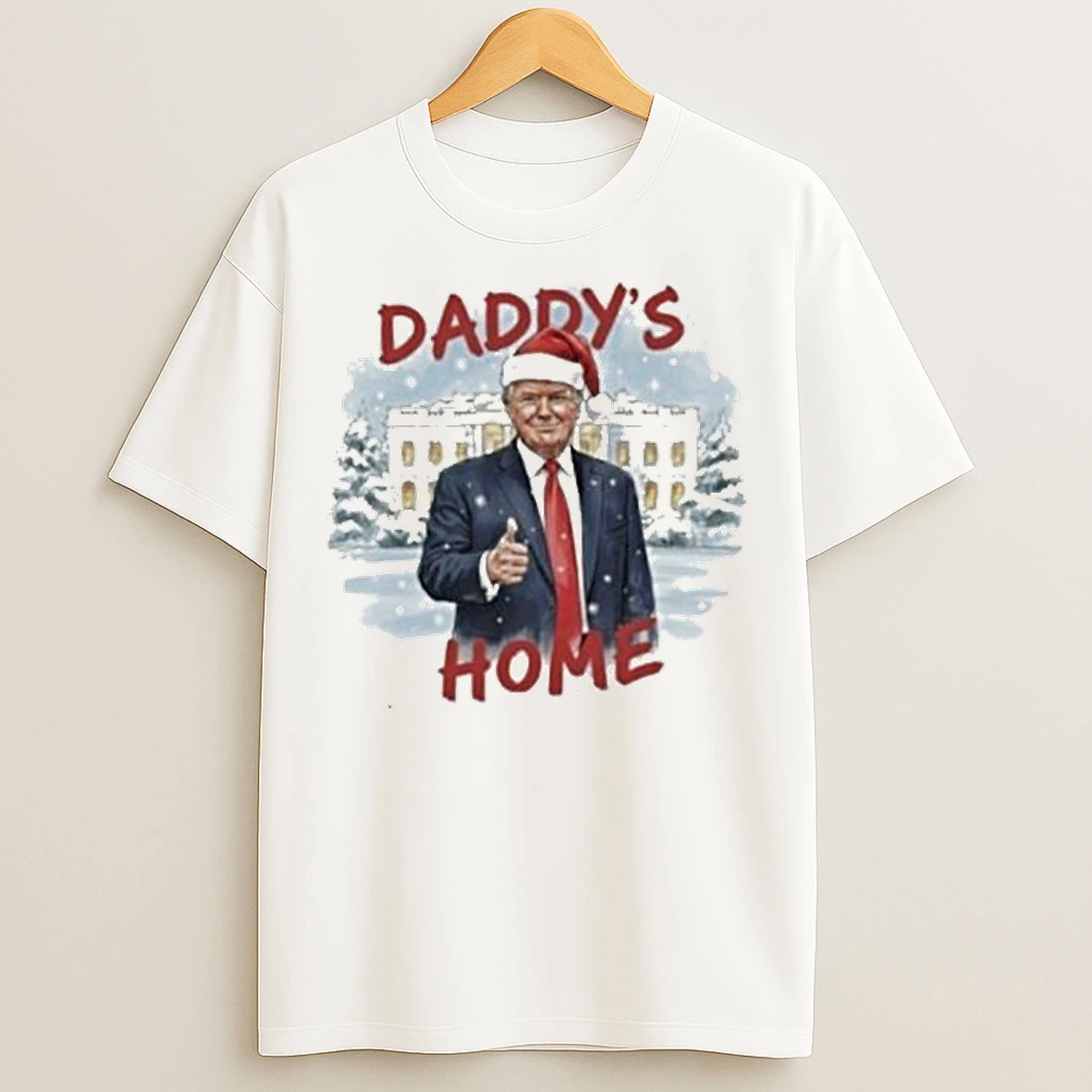 Classic Trump Daddys Home White House Christmas T Shirts