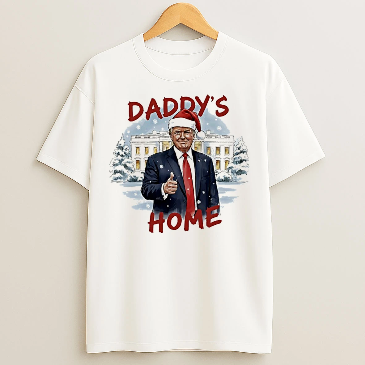 Classic Trump Santa Daddys Home White House Christmas T Shirts