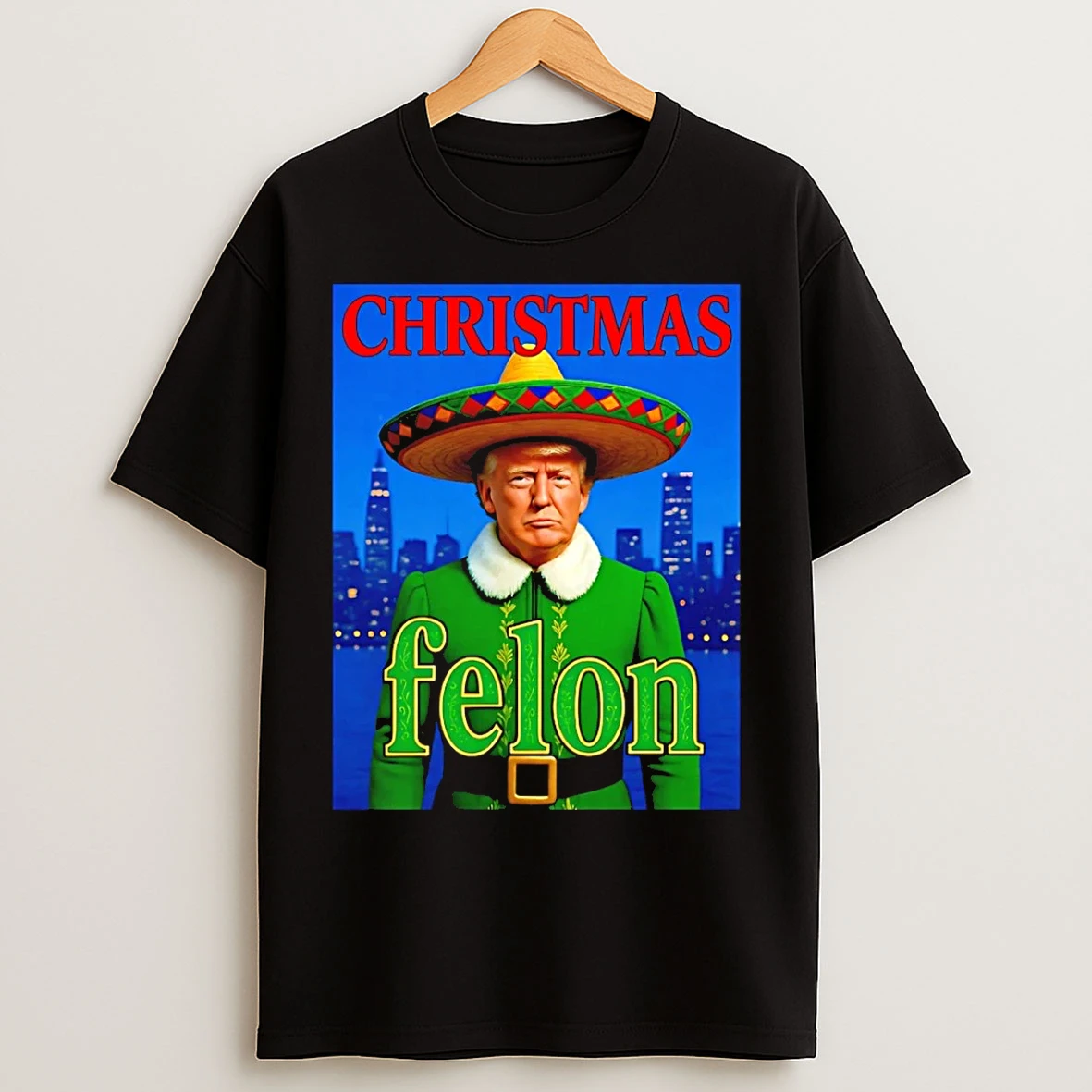 Classic Trump The Elf Christmas Felon T Shirts