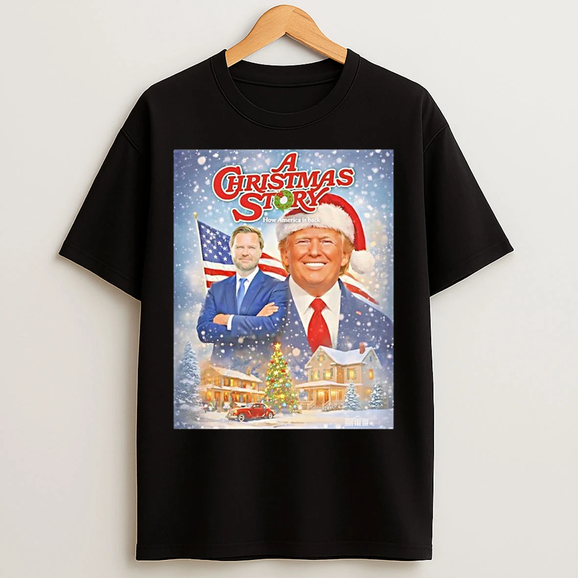 Classic Trump And Vance A Christmas Story How America Is Back T Shirts