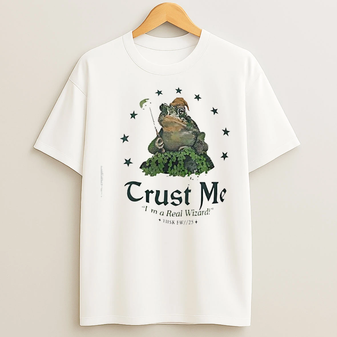 Classic Trust Me Im A Real Wizard Frog Graphic T Shirts