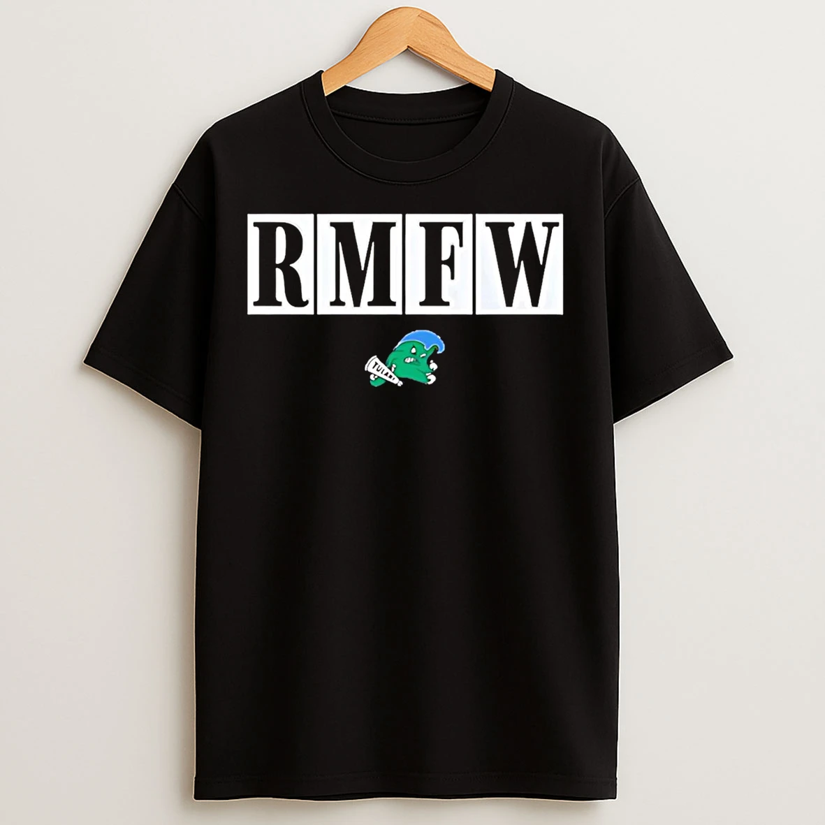 Classic Tulane Coach Jon Sumrall Wearing Rmfw Roll Mother Fucker Wave T Shirts