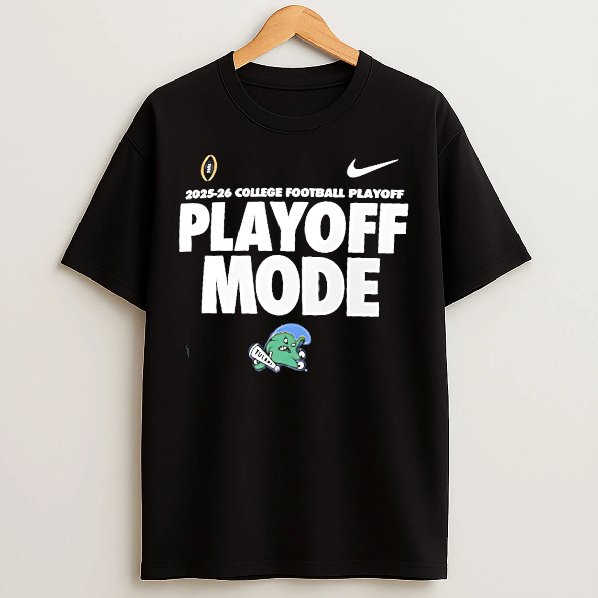 Classic Tulane Green Wave 2025 26 Cfp Playoff Mode T Shirts