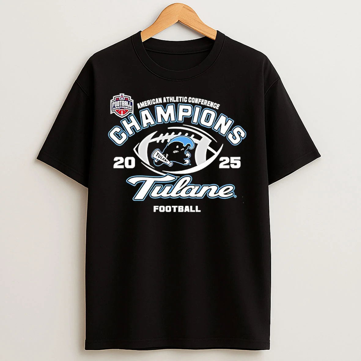 Classic Tulane Green Wave 2025 American Conference Champions T Shirts