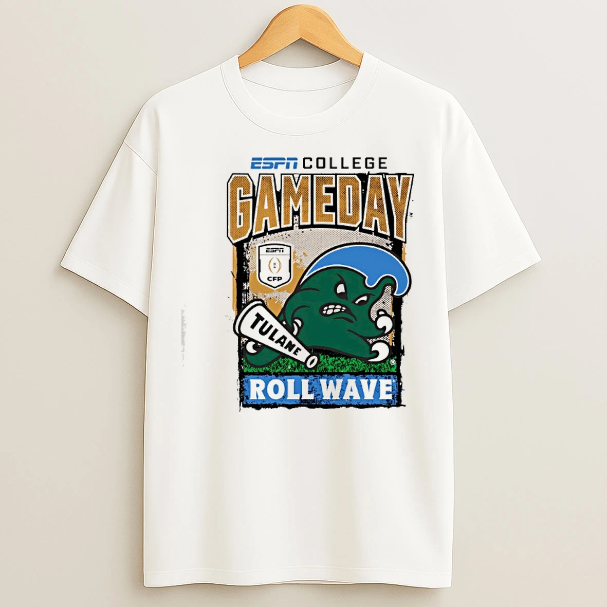 Classic Tulane Green Wave Espn College Gameday 2025 2026 College Football Playoff T Shirts