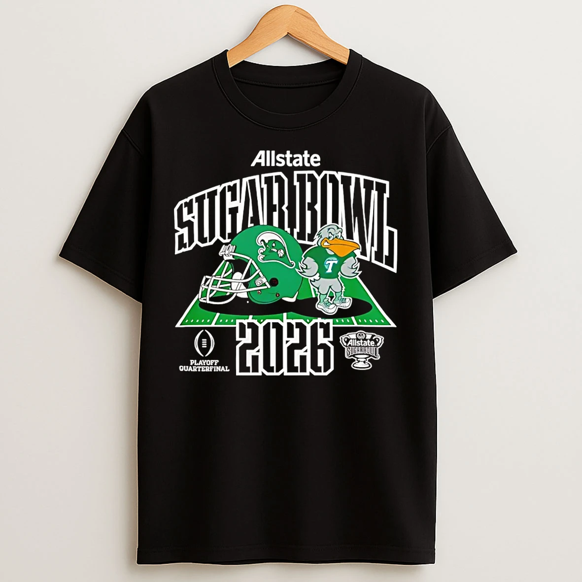 Classic Tulane Green Wave Football 2026 Cfp Sugar Bowl T Shirts