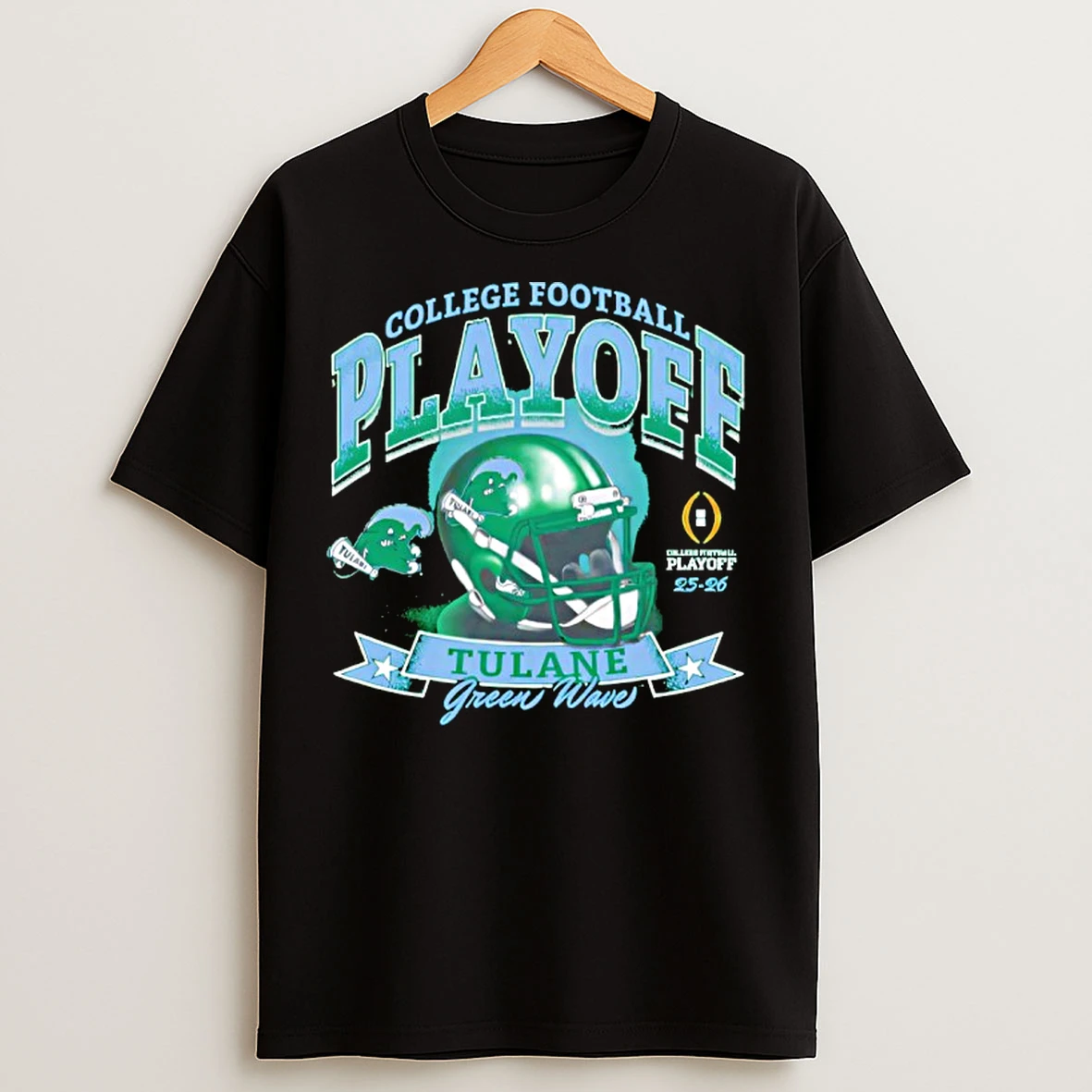Classic Tulane Green Wave Play Off College Football Playoff 2025 2026 T Shirts