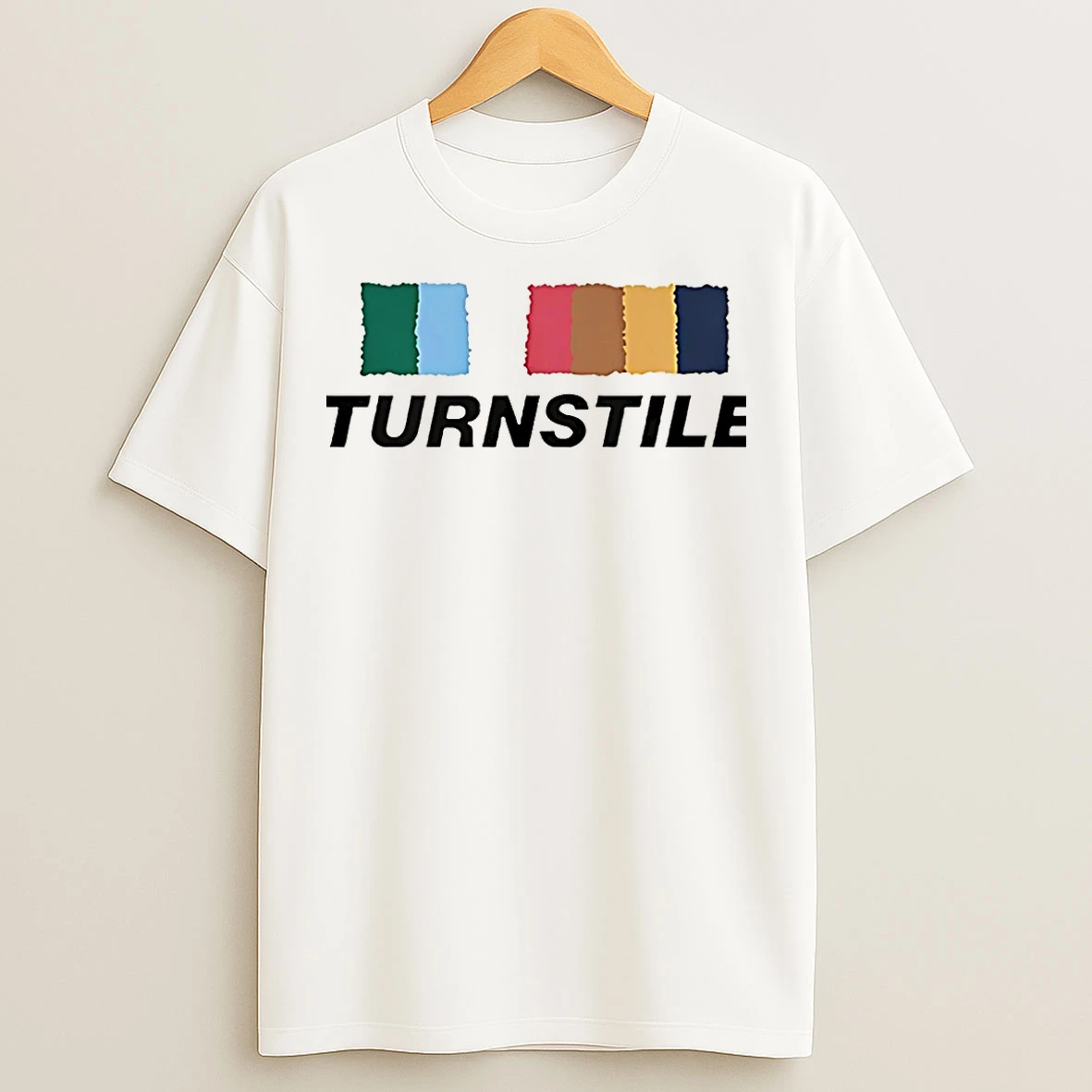 Classic Turnstile Band Color Wall Sept 2025 Tour Christmas T Shirts