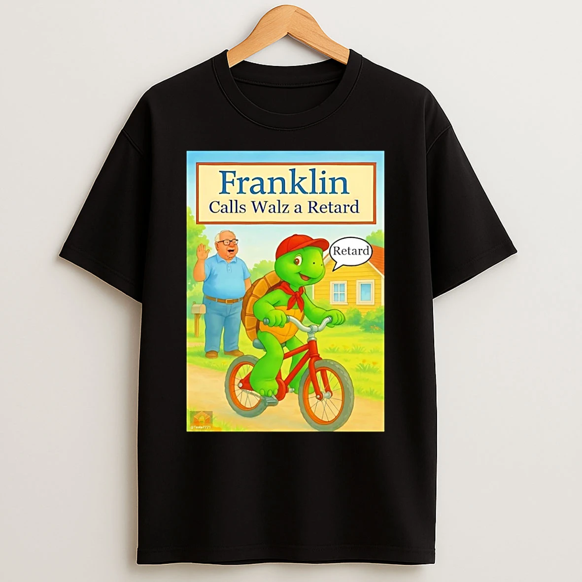 Classic Turtle Franklin Calls Walz A Retard Pete Hegseth Meme T Shirts
