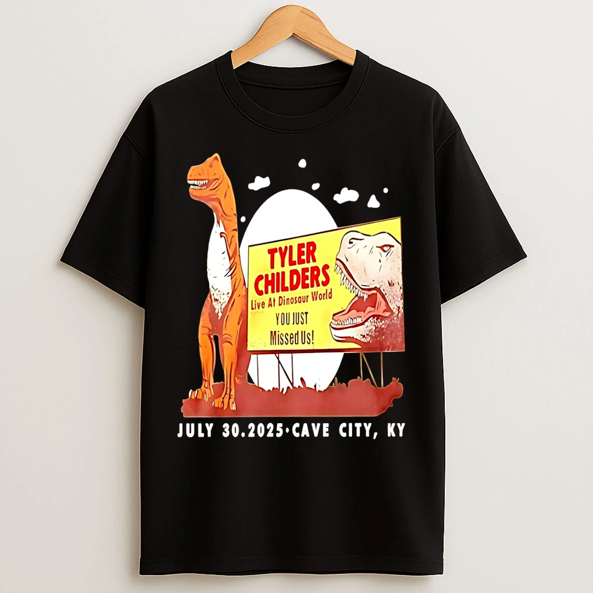 Classic Tyler Childers Live At Dinosaur World Cave City T Shirts