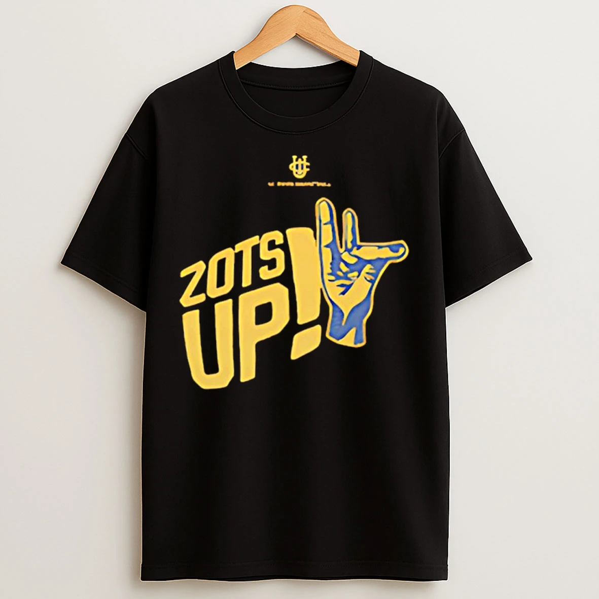 Classic Uci Mens Basketball Zots Up Hand T Shirts