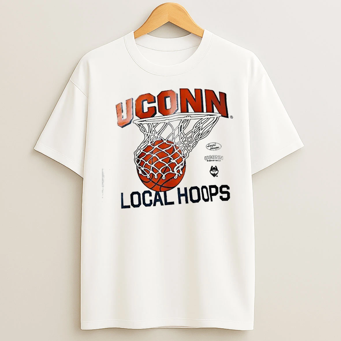 Classic Uconn Local Hoops Graphic T Shirts
